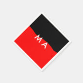 Einfache Monogramm fügen Sie den Namen Mann minima Serviette (Ecke)