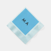 Einfache Monogramm fügen Sie den Namen Mann minima Serviette (Ecke)