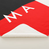 Einfache Monogramm fügen Sie den Namen Mann minima Sherpadecke (3/4)