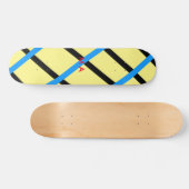 Einfache Monogramm fügen Sie den Namen Mann minima Skateboard (Horizontal)