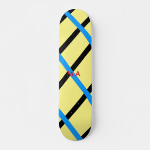 Einfache Monogramm fügen Sie den Namen Mann minima Skateboard