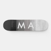 Einfache Monogramm fügen Sie den Namen Mann minima Skateboard (Horizontal)