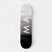 Einfache Monogramm fügen Sie den Namen Mann minima Skateboard (Vorne)