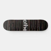 Einfache Monogramm fügen Sie den Namen Mann minima Skateboard (Horizontal)