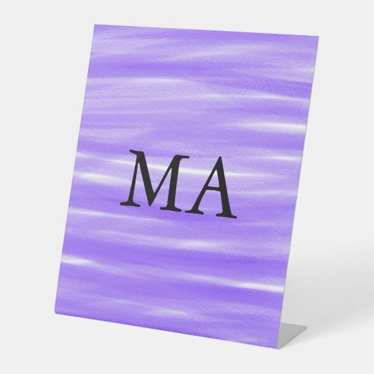 Einfache Monogramm fügen Sie den Namen Mann minima Sockelschild (Vorderseite)