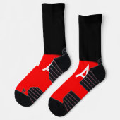 Einfache Monogramm fügen Sie den Namen Mann minima Socken (Links)