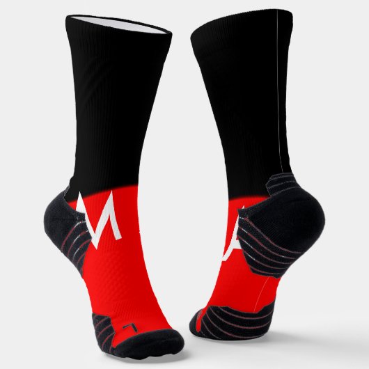 Einfache Monogramm fügen Sie den Namen Mann minima Socken (Gewinkelt)