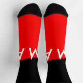 Einfache Monogramm fügen Sie den Namen Mann minima Socken (Oben)