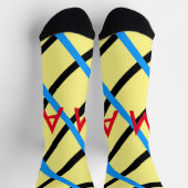 Einfache Monogramm fügen Sie den Namen Mann minima Socken (Oben)