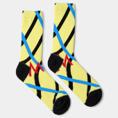 Einfache Monogramm fügen Sie den Namen Mann minima Socken (Rechts)