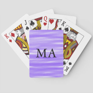 Einfache Monogramm fügen Sie den Namen Mann minima Spielkarten