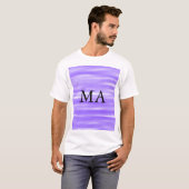 Einfache Monogramm fügen Sie den Namen Mann minima T-Shirt (Vorne ganz)