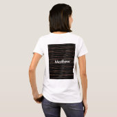 Einfache Monogramm fügen Sie den Namen Mann minima T-Shirt (Schwarz voll)