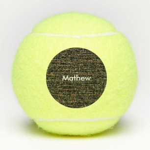 Einfache Monogramm fügen Sie den Namen Mann minima Tennisbälle