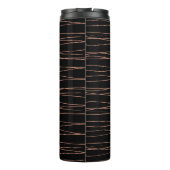 Einfache Monogramm fügen Sie den Namen Mann minima Thermosbecher (Rückseite)