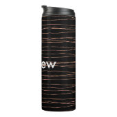 Einfache Monogramm fügen Sie den Namen Mann minima Thermosbecher (Nach rechts gedreht)