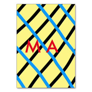 Einfache Monogramm fügen Sie den Namen Mann minima Tischnummer