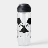 Einfache Monogramm fügen Sie den Namen Mann minima Trinkflasche (Rückseite)