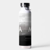 Einfache Monogramm fügen Sie den Namen Mann minima Trinkflasche (Links)