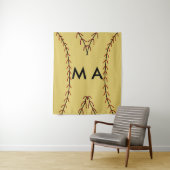 Einfache Monogramm fügen Sie den Namen Mann minima Wandteppich (Beispiel)