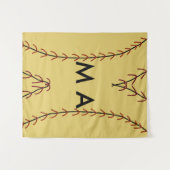 Einfache Monogramm fügen Sie den Namen Mann minima Wandteppich (Vorderseite (Horizontal))