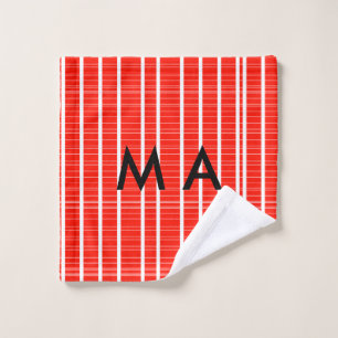 Einfache Monogramm fügen Sie den Namen Mann minima Waschlappen