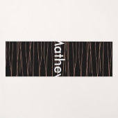 Einfache Monogramm fügen Sie den Namen Mann minima Yogamatte (Vorderseite (Horizontal))