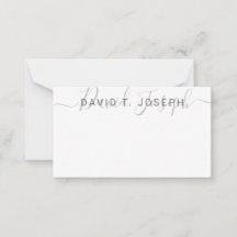 Einfache Monogramm handgeschriebenes Minimalistisc