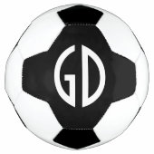 Einfache Monogramm-Ideen 1 Fußball (Vorderseite)