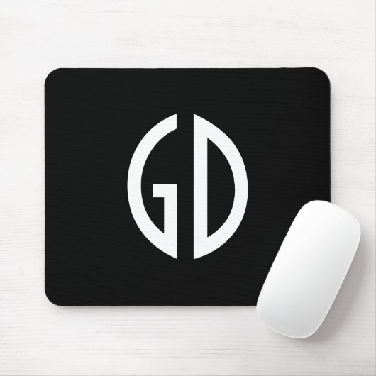 Einfache Monogramm-Ideen 1 Mousepad (Mit Mouse)