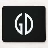 Einfache Monogramm-Ideen 1 Mousepad (Vorne)