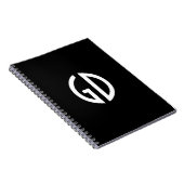 Einfache Monogramm-Ideen 1 Notizblock (Rechte Seite)