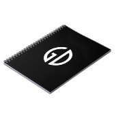 Einfache Monogramm-Ideen 1 Notizblock (Linke Seite)