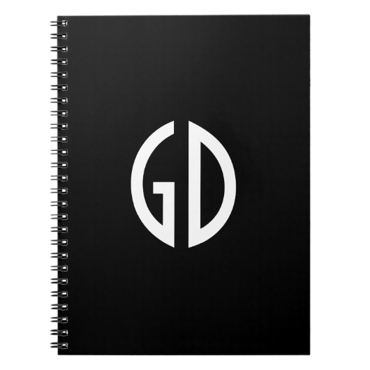 Einfache Monogramm-Ideen 1 Notizblock (Vorderseite)
