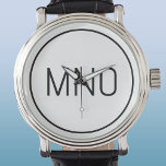 Einfache Monogramm-Initial<br><div class="desc">Moderne Typografie minimalistisch Monogramm Initialdesign, das zu personalisieren geändert werden kann. Einfache kreisförmige Grenze zum Rahmen der Initialen. Frisch und minimalistisch.</div>