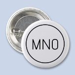 Einfache Monogramm-Initial<br><div class="desc">Moderne Typografie minimalistisch Monogramm Initialdesign, das zu personalisieren geändert werden kann. Einfache kreisförmige Grenze zum Rahmen der Initialen. Frisch und minimalistisch.</div>