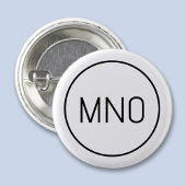 Einfache Monogramm-Initial Button
