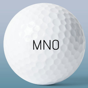 Einfache Monogramm-Initial Golfball