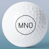 Einfache Monogramm-Initial Golfball