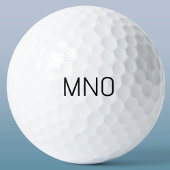 Einfache Monogramm-Initial Golfball