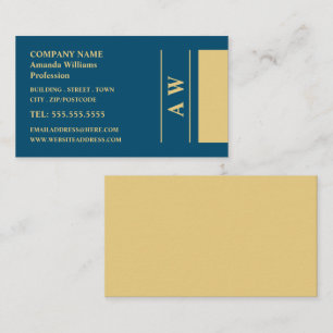 Einfache Monogramm, Minimalistisch Visitenkarte