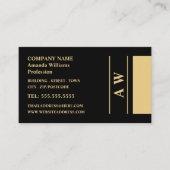 Einfache Monogramm, Minimalistisch Visitenkarte (Vorderseite)