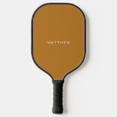 Einfache Monogramm Mit Monogramm Beruflich Pickleball Schläger (Rückseite)