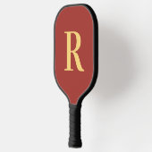 Einfache Monogramm modern Pickleball Schläger (Links)
