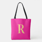 Einfache Monogramm modern Tasche (Rückseite)