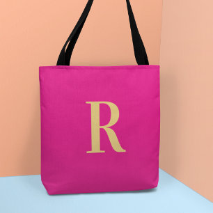 Einfache Monogramm modern Tasche