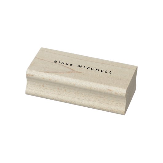 Einfache Monogramm Name Einmalige Kautschuk-Briefm Gummistempel (Stempel)