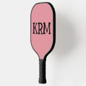 EINFACHE MONOGRAMM PINK PICKLEBALL PADDDDLE SCHLÄGER (Links)