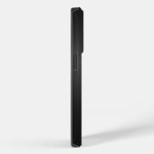 Einfache Monogramm Schwarz gebürstete Aluminium-Te Case-Mate iPhone Hülle (Rückseite / Rechts)