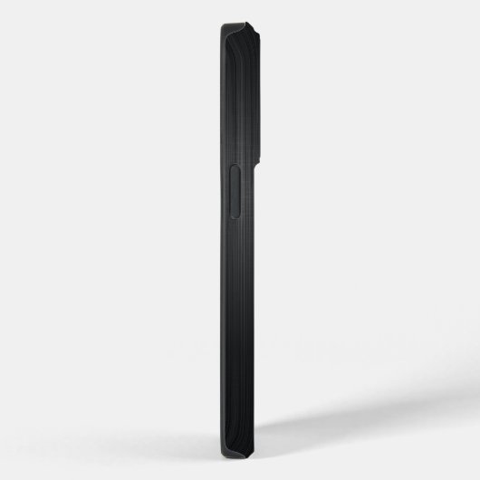 Einfache Monogramm Schwarz gebürstete Aluminium-Te Case-Mate iPhone Hülle (Rückseite / Rechts)